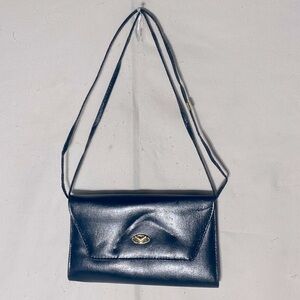 Vintage Navy Blue Cross Body Bag Shoulder Bag Clutch Purse